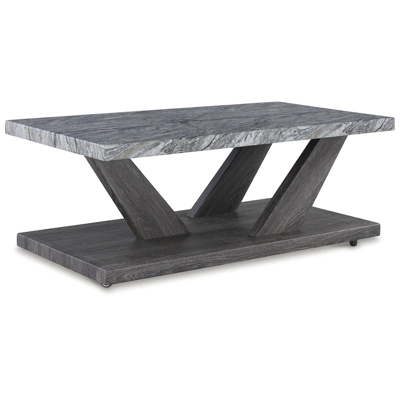 Signature Design by Ashley Bensonale Gray Table Set (Ensemble de 3) - 48L x 24P x 18H