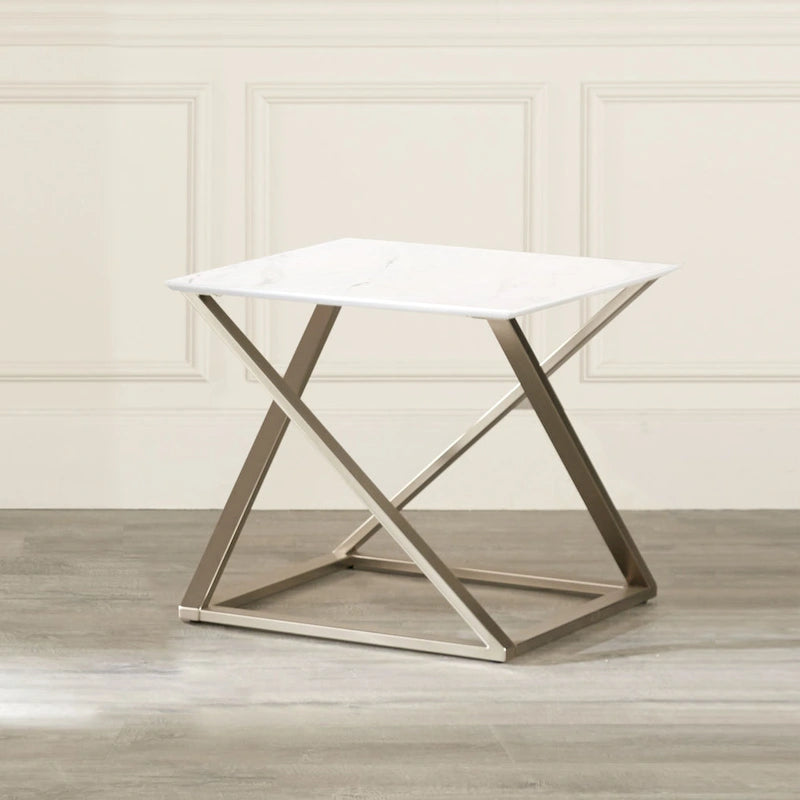 Ensemble occasionnel de 3 pièces à plateau en faux marbre Zilina de Steve Silver