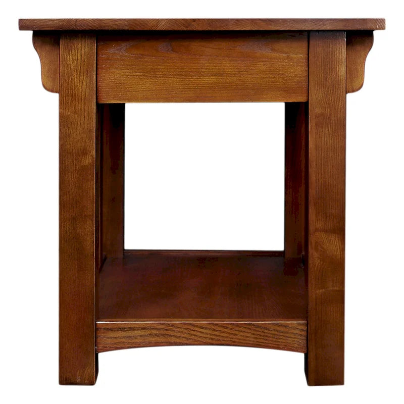 Leick Home Table d'appoint de style transitoire à 1 tiroir