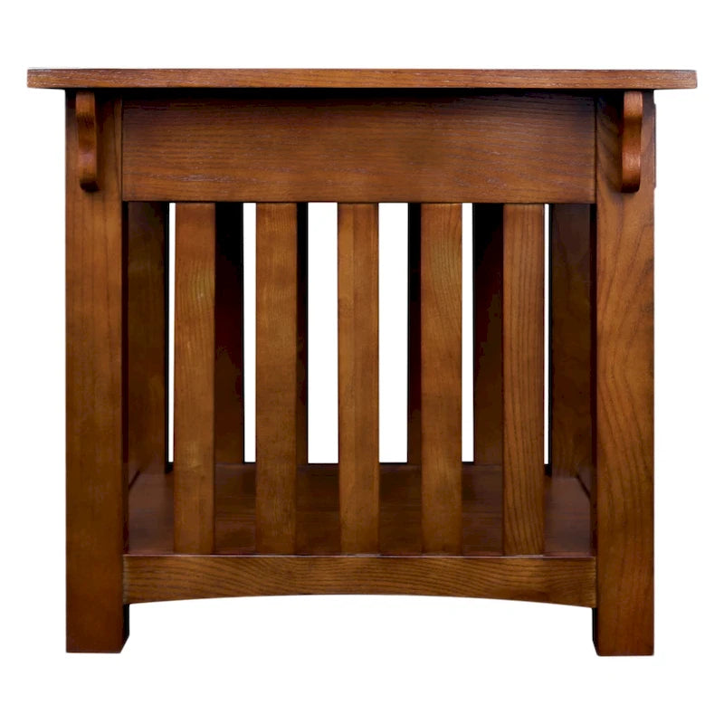 Leick Home Table d'appoint de style transitoire à 1 tiroir