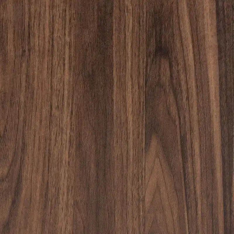 Table d'appoint à 1 tiroir Sadia en bois de noyer moderne avec finition marron et métal noir