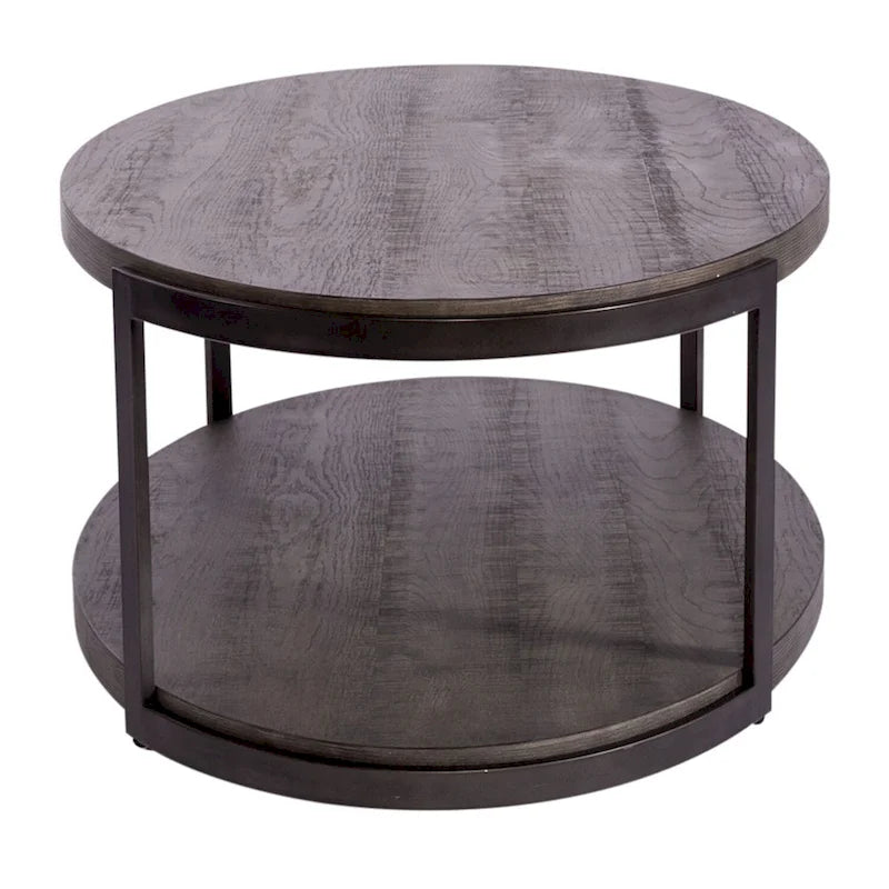 Table basse ovale gris gantelet style moderne