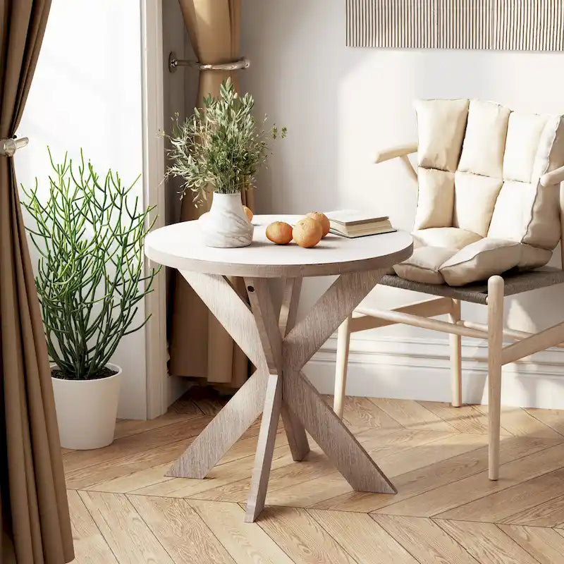 Table d'appoint de ferme à pieds croisés COZAYH