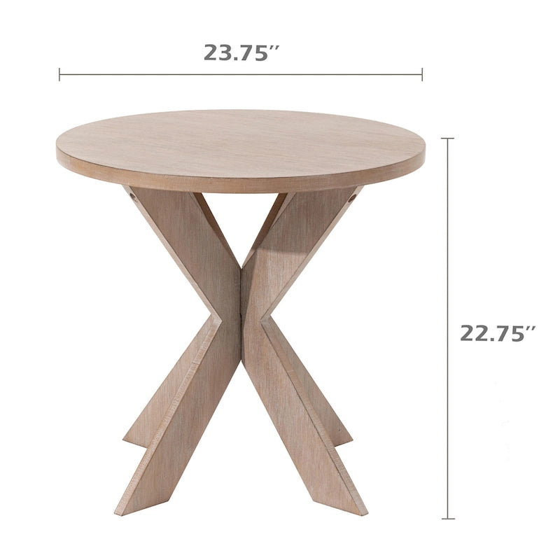 Table d'appoint de ferme à pieds croisés COZAYH