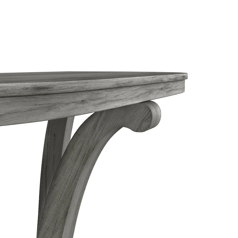 Console d'entrée Denhour DH BASIC style ferme vintage en chêne gris, 48 pouces