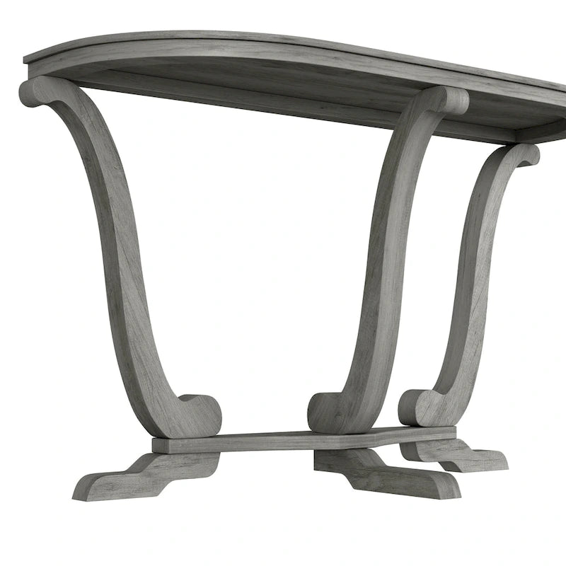Console d'entrée Denhour DH BASIC style ferme vintage en chêne gris, 48 pouces