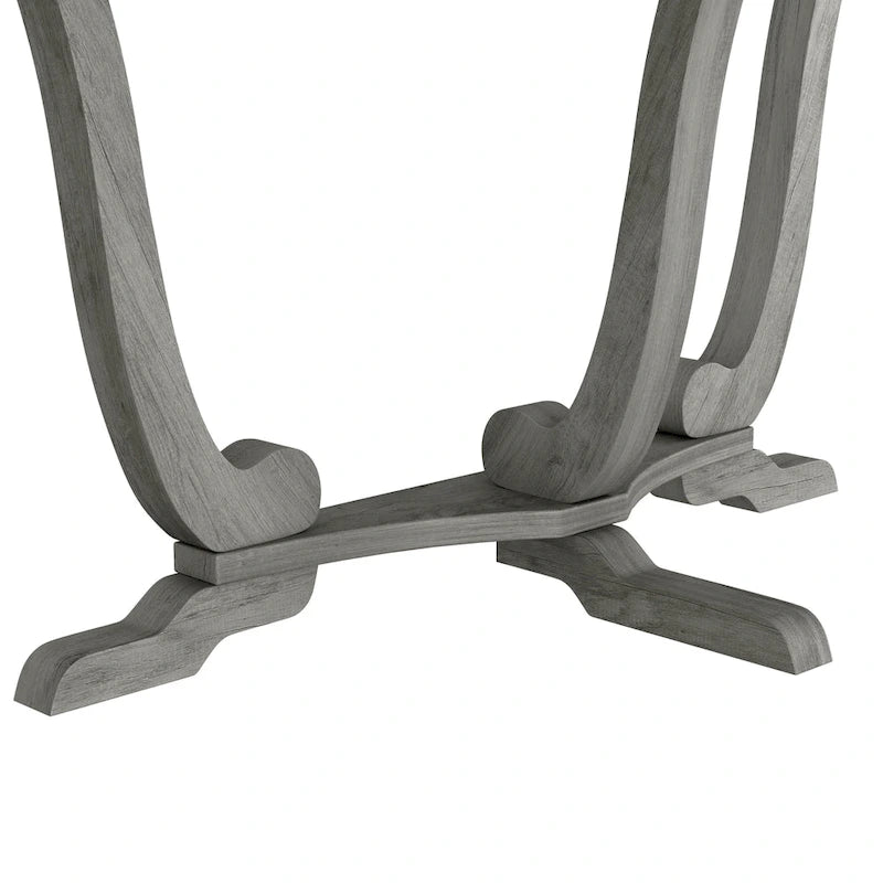 Console d'entrée Denhour DH BASIC style ferme vintage en chêne gris, 48 pouces