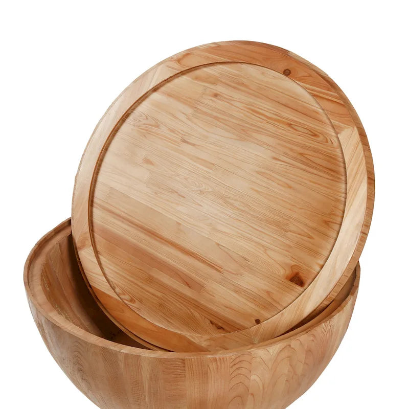 35.43Table basse en forme de seau style vintage pour salon