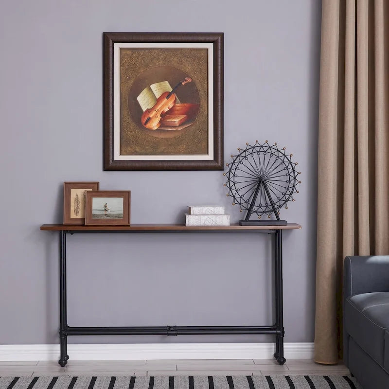 SEI Furniture Console Northrup noir/espresso