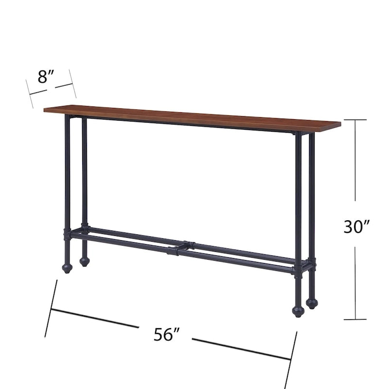 SEI Furniture Console Northrup noir/espresso
