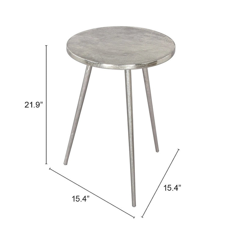 Table d'appoint Politik argentée
