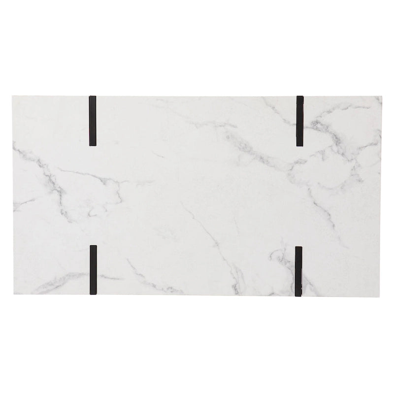 Table basse moderne Kiernan en faux marbre par SEI Furniture