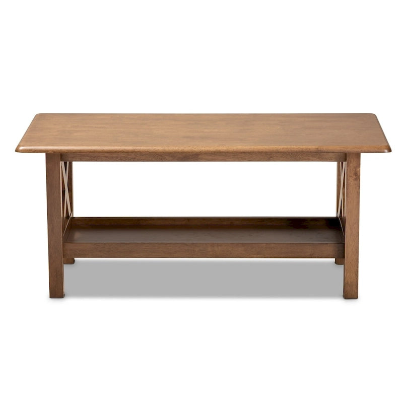Table basse Ruanbay brun noyer Copper Grove
