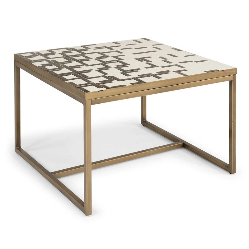 Table basse carrée Geometric II par Homestyles