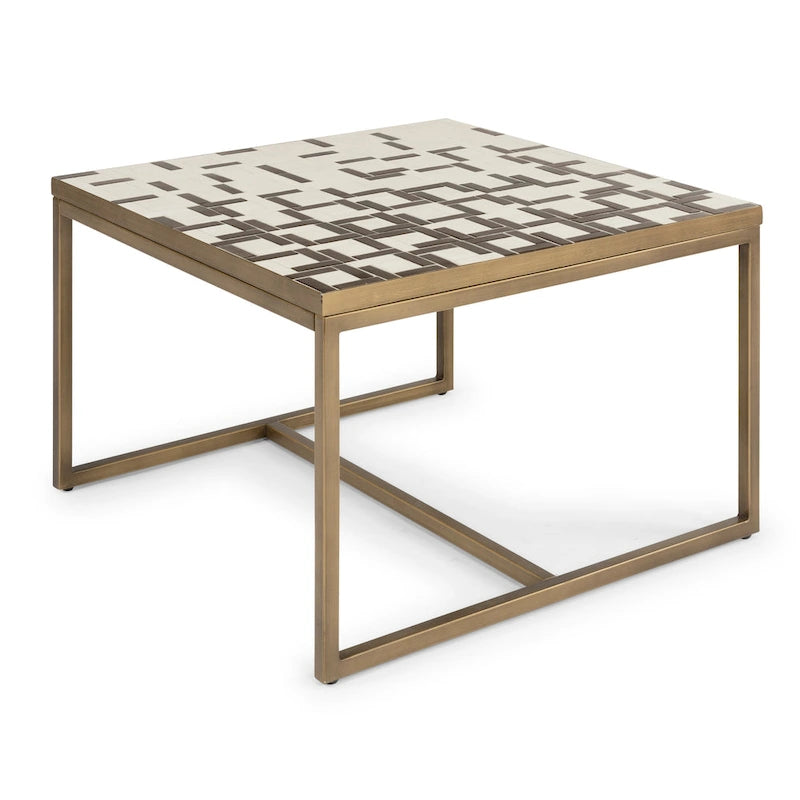 Table basse carrée Geometric II par Homestyles