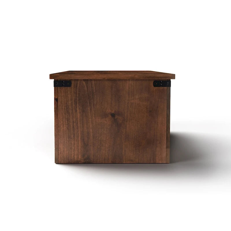 Table basse Bridgevine Home Farmhouse de 48 pouces, aucun assemblage requis, finition whisky vieilli
