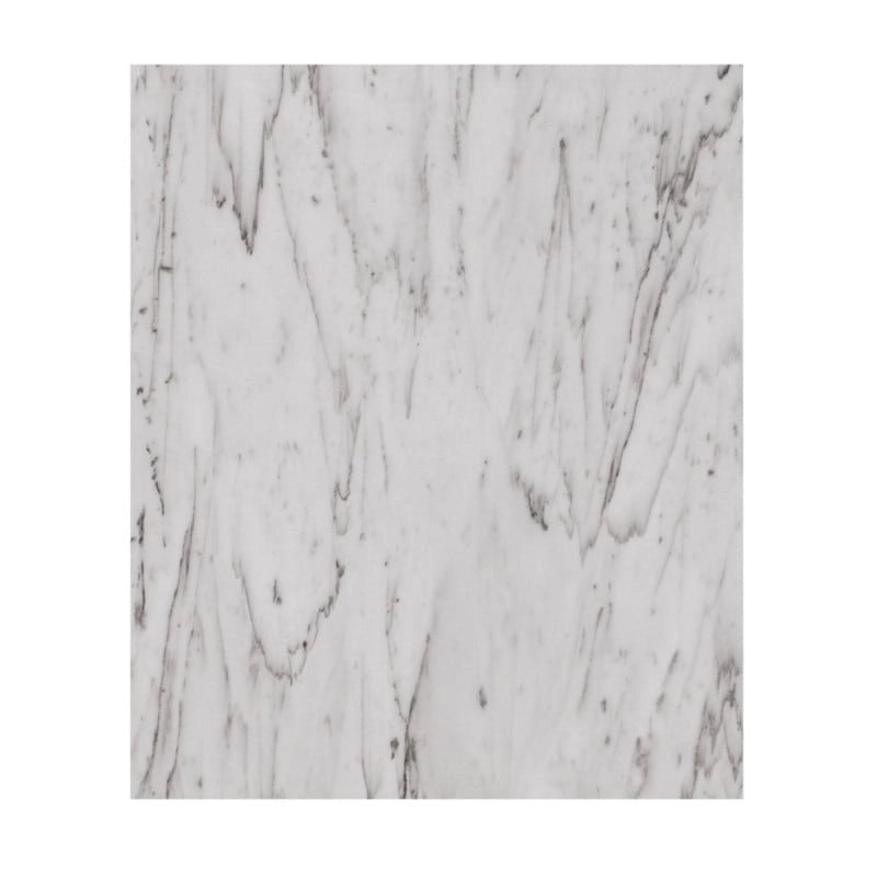 Ensemble de tables basses gigognes Meisel en similicuir marbre blanc