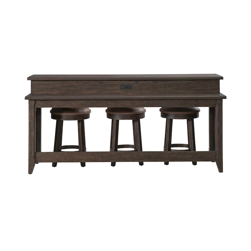 Ensemble de table console 4 pièces Paradise Valley marron selle