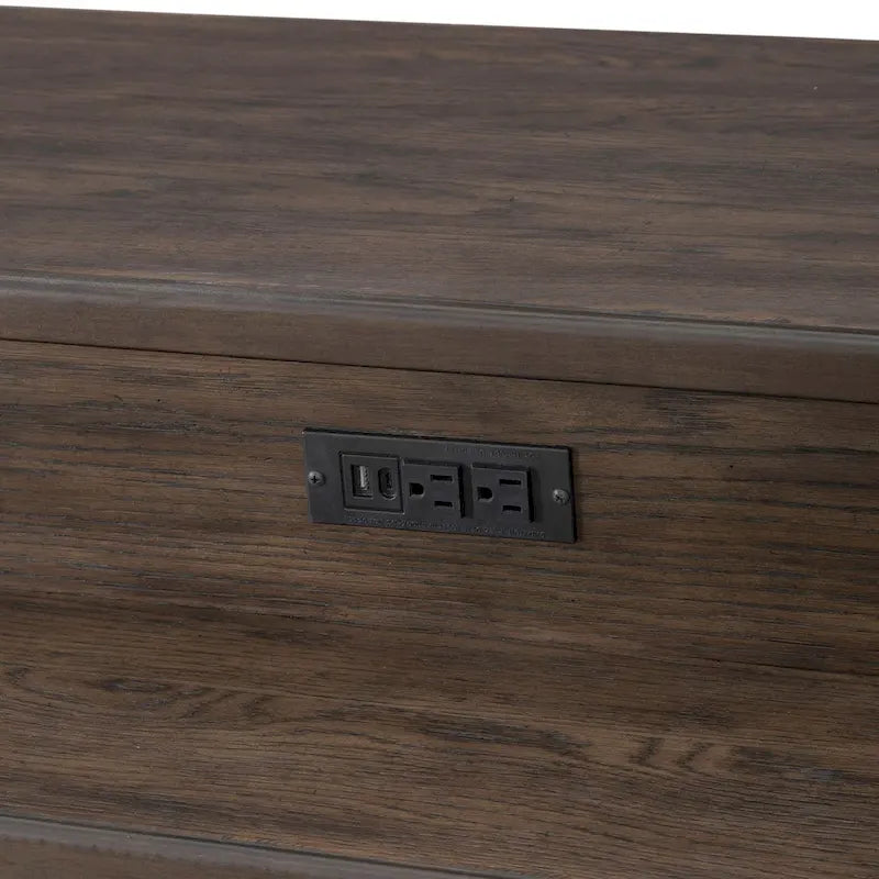 Ensemble de table console 4 pièces Paradise Valley marron selle