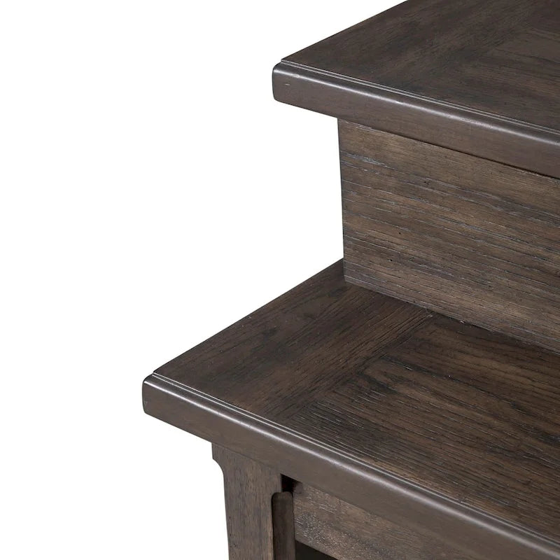 Ensemble de table console 4 pièces Paradise Valley marron selle