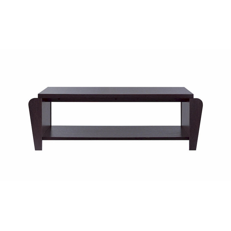 Table basse 1 étagère contemporaine marron 56 pouces Rafi par Furniture of America