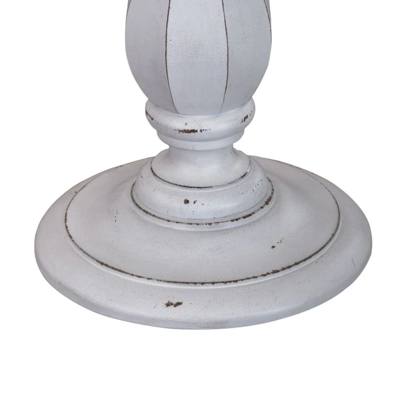 Table d'appoint ronde blanc antique Magnolia Manor