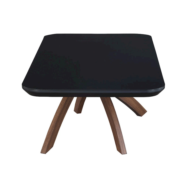 Table basse Somette Emerson en verre noir élégant