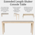 Porch & Den Fairview 72-inch Shaker Console Table