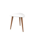 Table d'appoint triangulaire haute Utopia 19.88 avec pieds évasés en bois