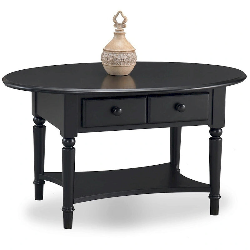 Table basse ovale avec étagère Copper Grove Churn Creek