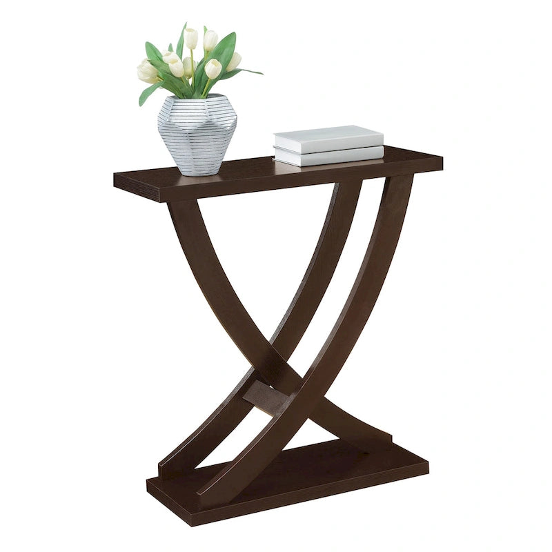 Convenience Concepts Table console Newport à croisillons