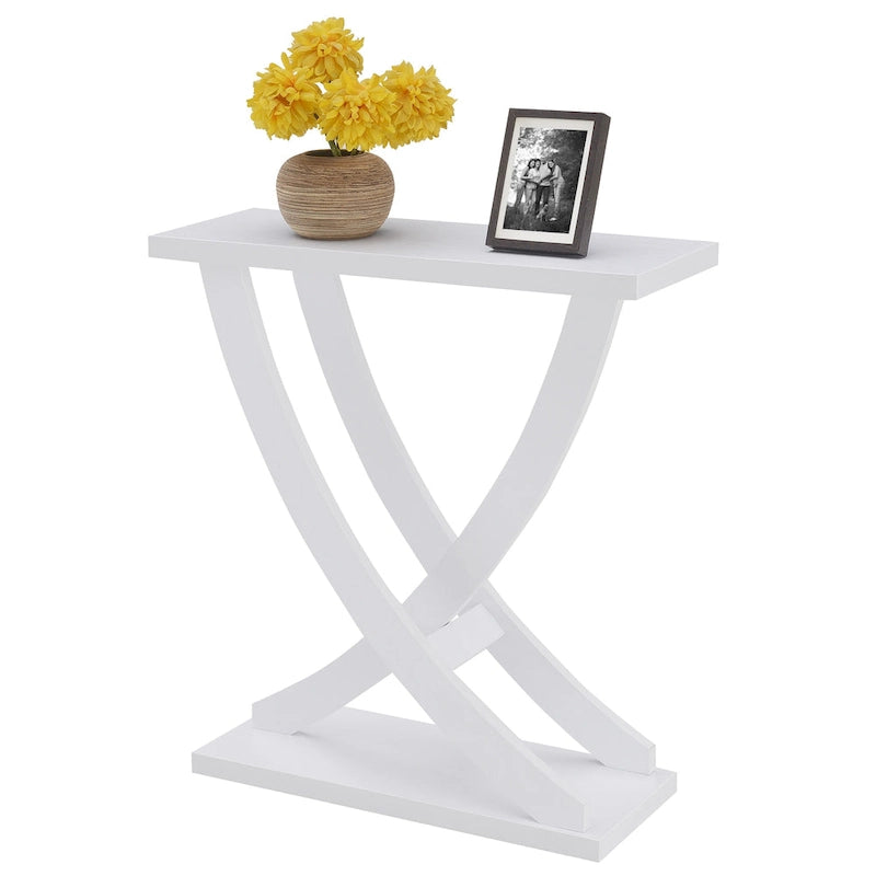 Convenience Concepts Table console Newport à croisillons