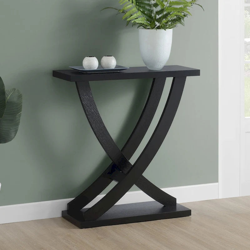 Convenience Concepts Table console Newport à croisillons