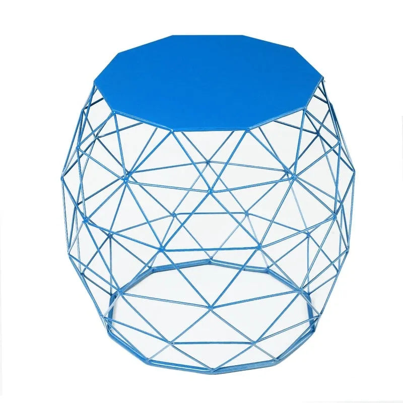 Table d'appoint géométrique en fer Adeco Accents