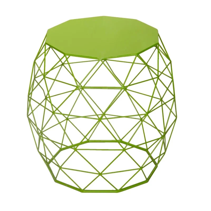 Table d'appoint géométrique en fer Adeco Accents