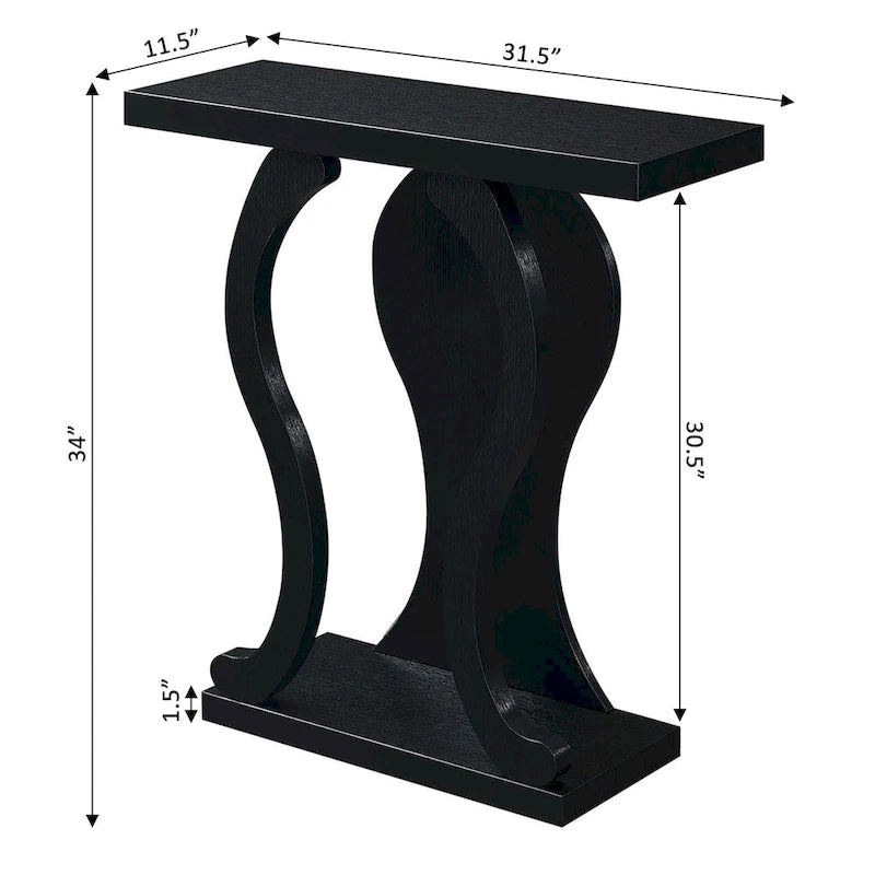 Table console avec étagère Newport Terry B de Convenience Concepts