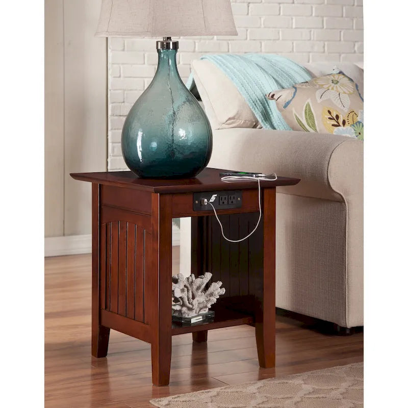 Table d'appoint AFI Nantucket avec chargeur intégré
