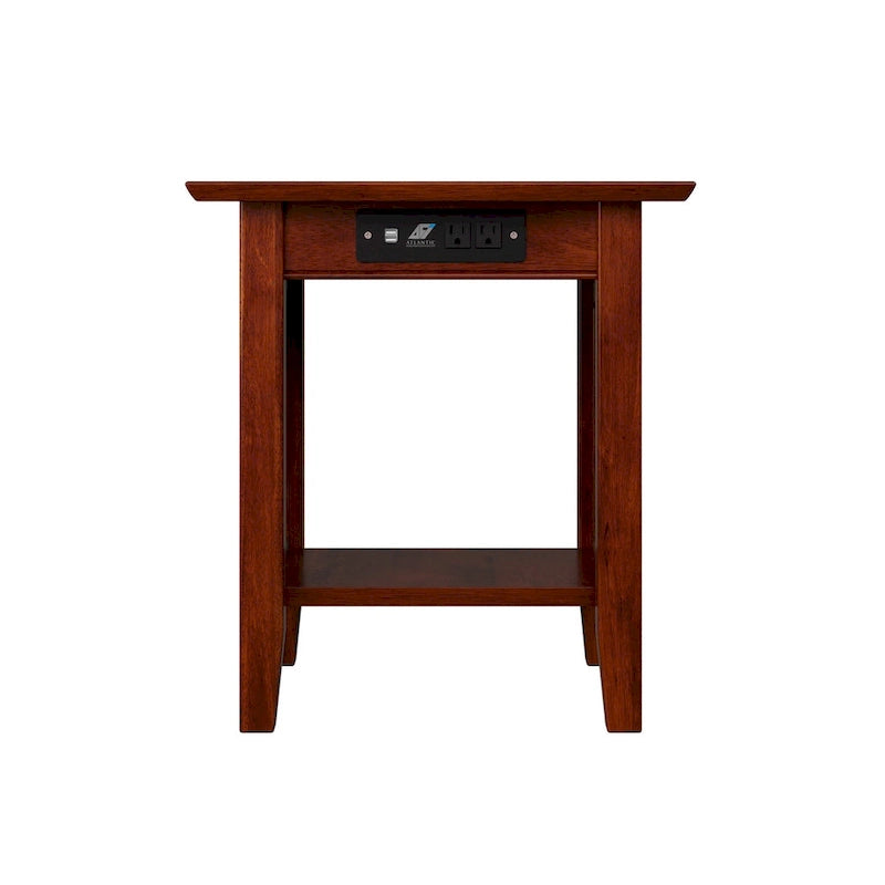 Table d'appoint AFI Nantucket avec chargeur intégré