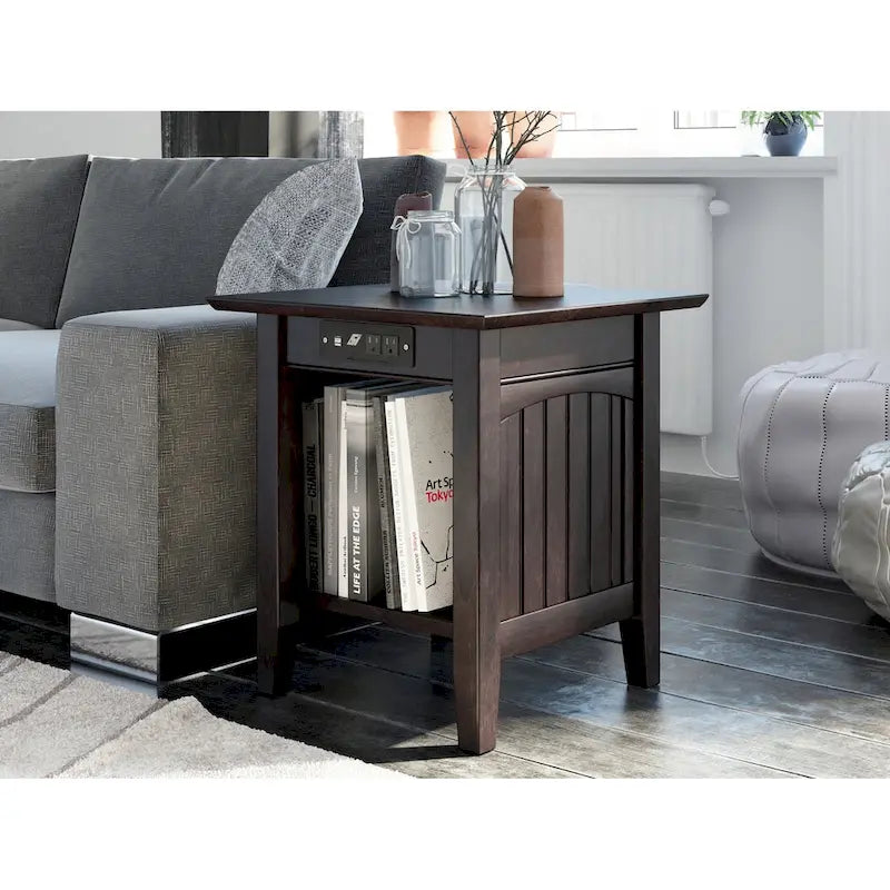 Table d'appoint AFI Nantucket avec chargeur intégré