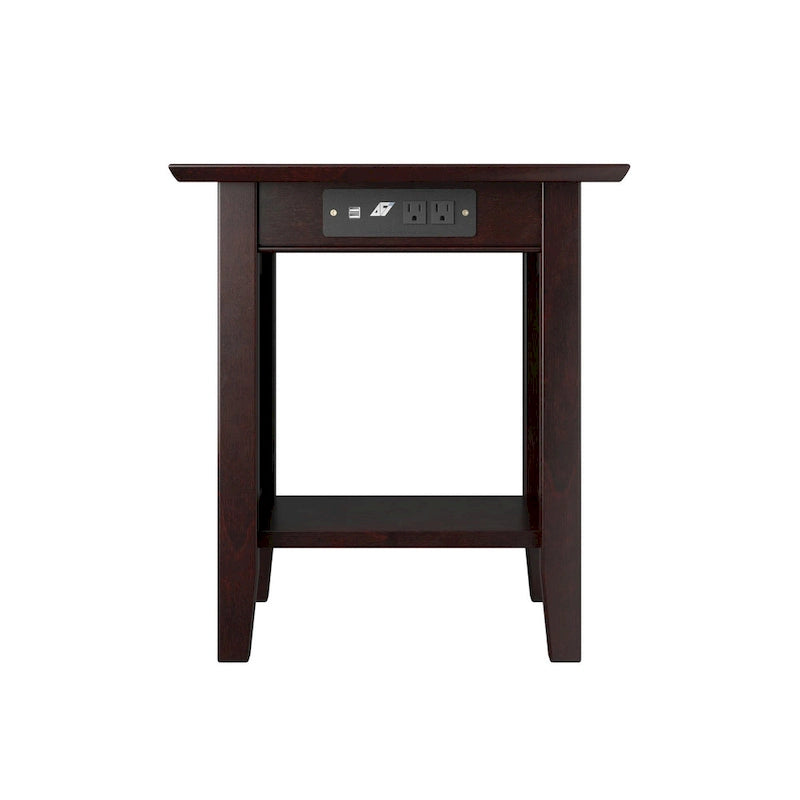 Table d'appoint AFI Nantucket avec chargeur intégré