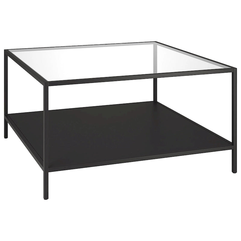 Table basse Sivil 32 carrée avec étagère