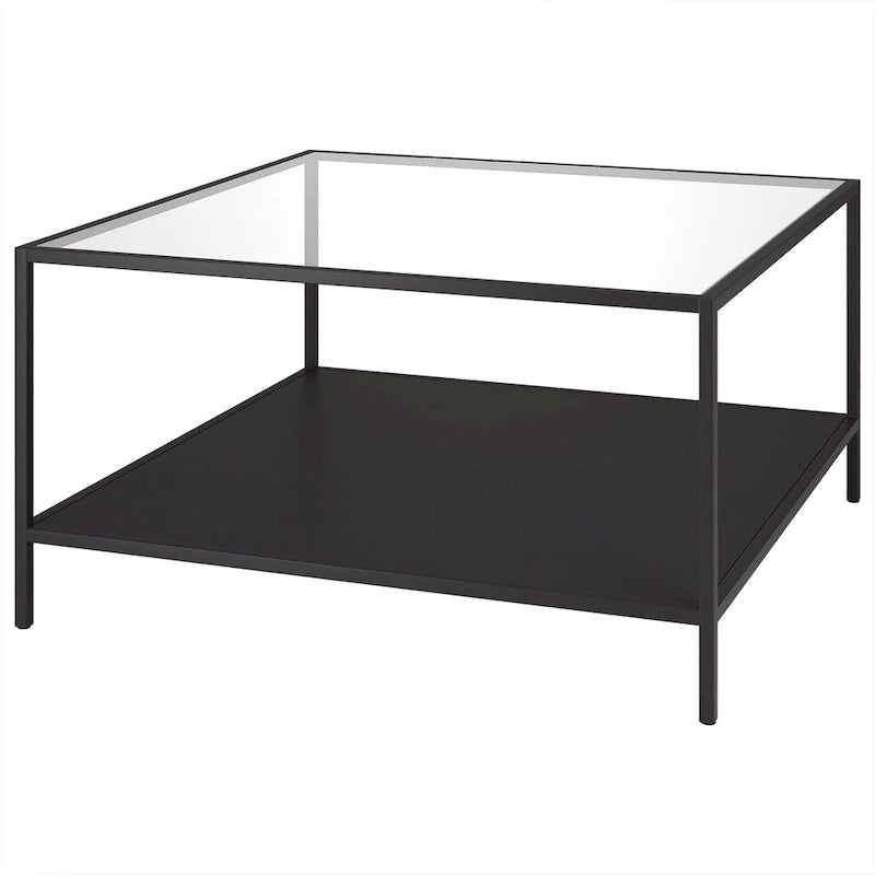 Table basse Sivil 32 carrée avec étagère