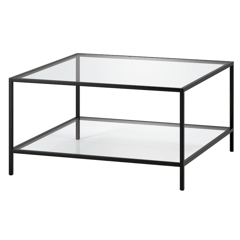 Table basse Sivil 32 carrée avec étagère