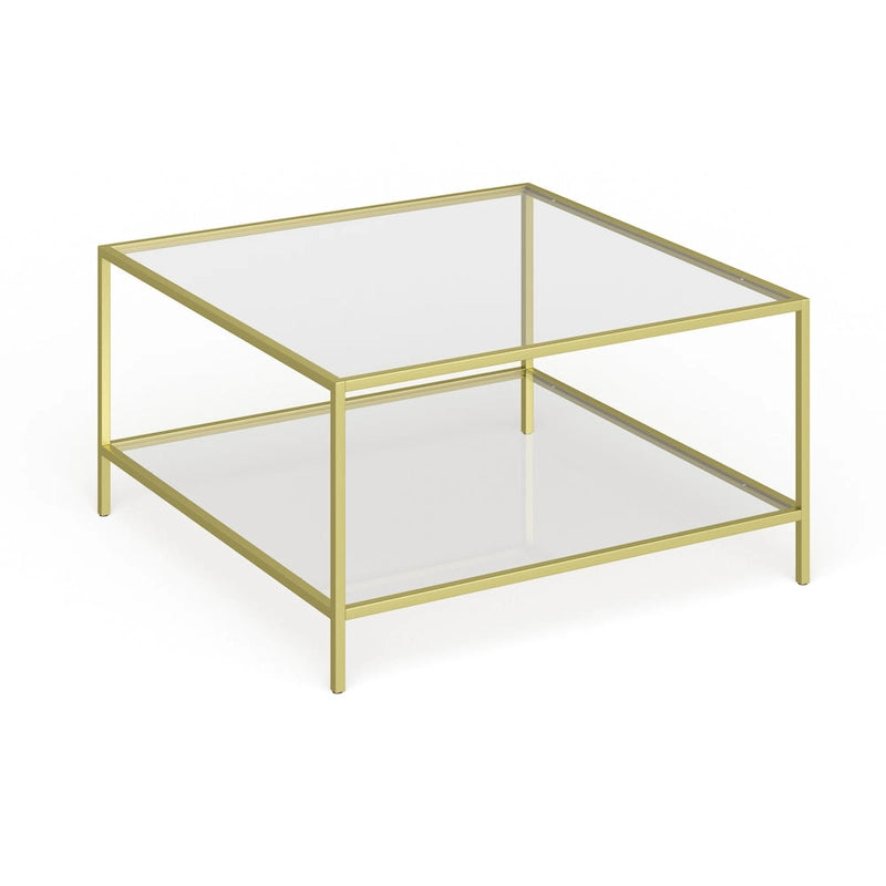 Table basse Sivil 32 carrée avec étagère