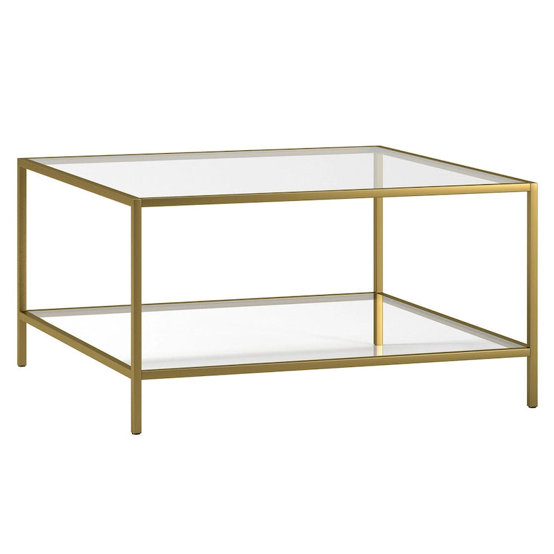Table basse Sivil 32 carrée avec étagère