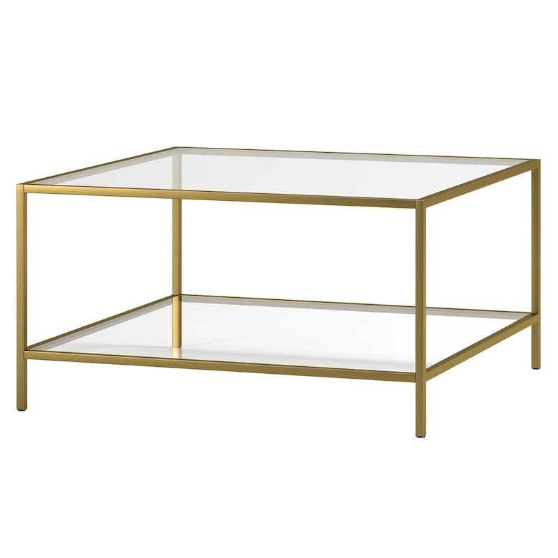 Table basse Sivil 32 carrée avec étagère