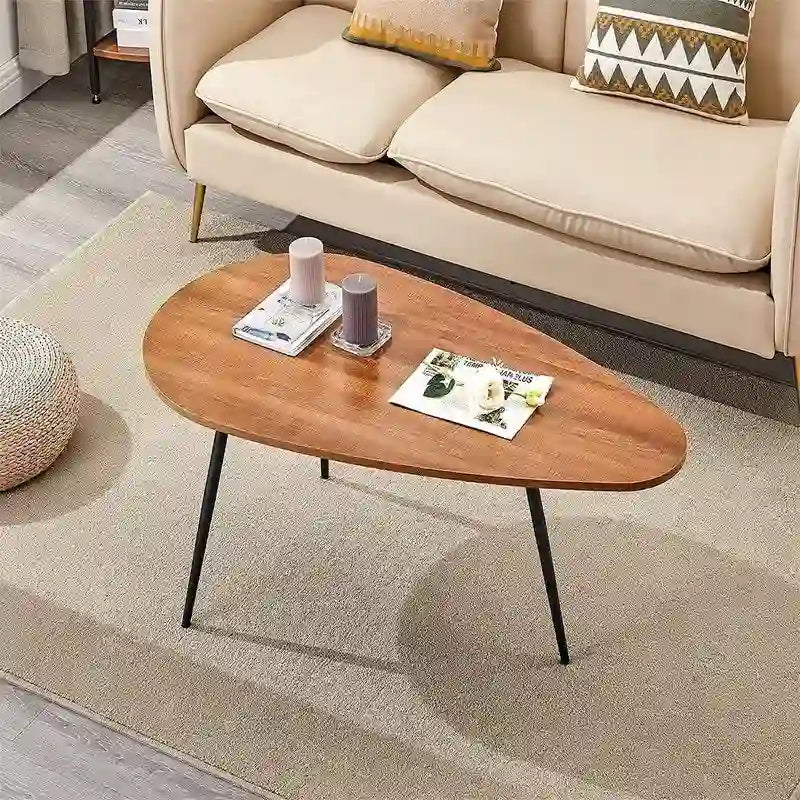 Tables basses ovales uniques et simples pour petits espaces - 22.2P x 42.5L x 17.1H