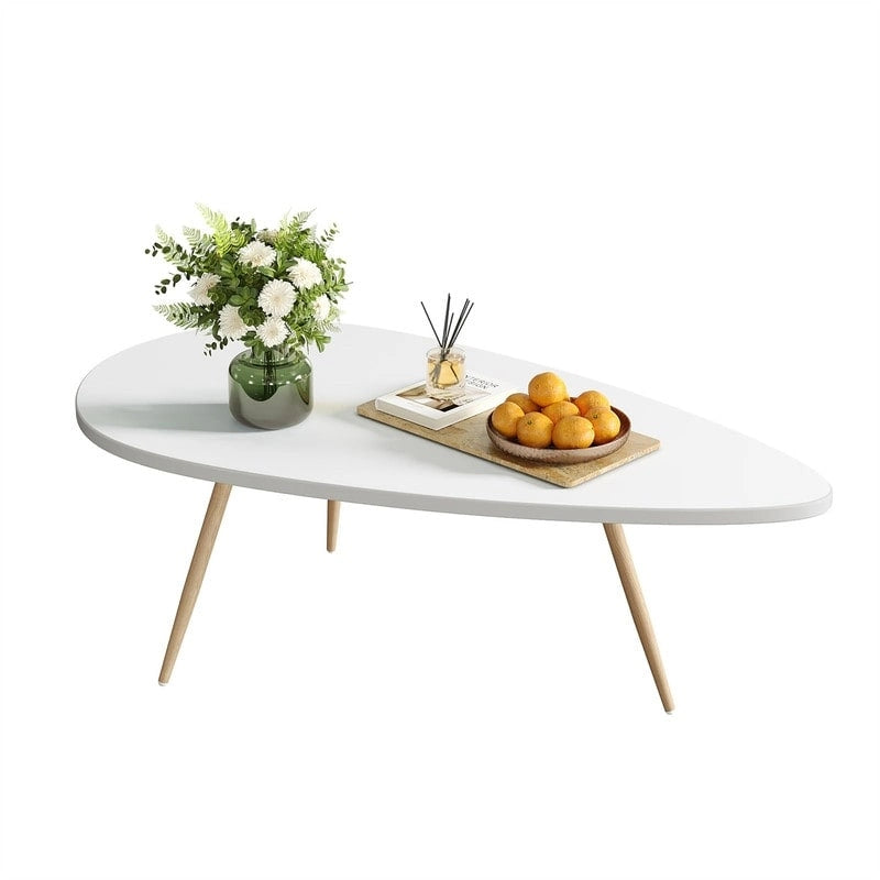 Tables basses ovales uniques et simples pour petits espaces - 22.2P x 42.5L x 17.1H
