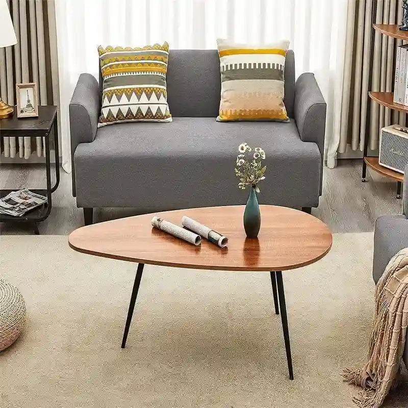 Tables basses ovales uniques et simples pour petits espaces - 22.2P x 42.5L x 17.1H