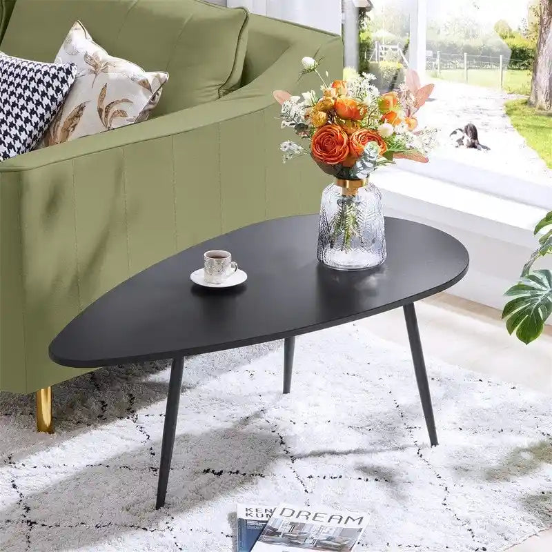 Tables basses ovales uniques et simples pour petits espaces - 22.2P x 42.5L x 17.1H